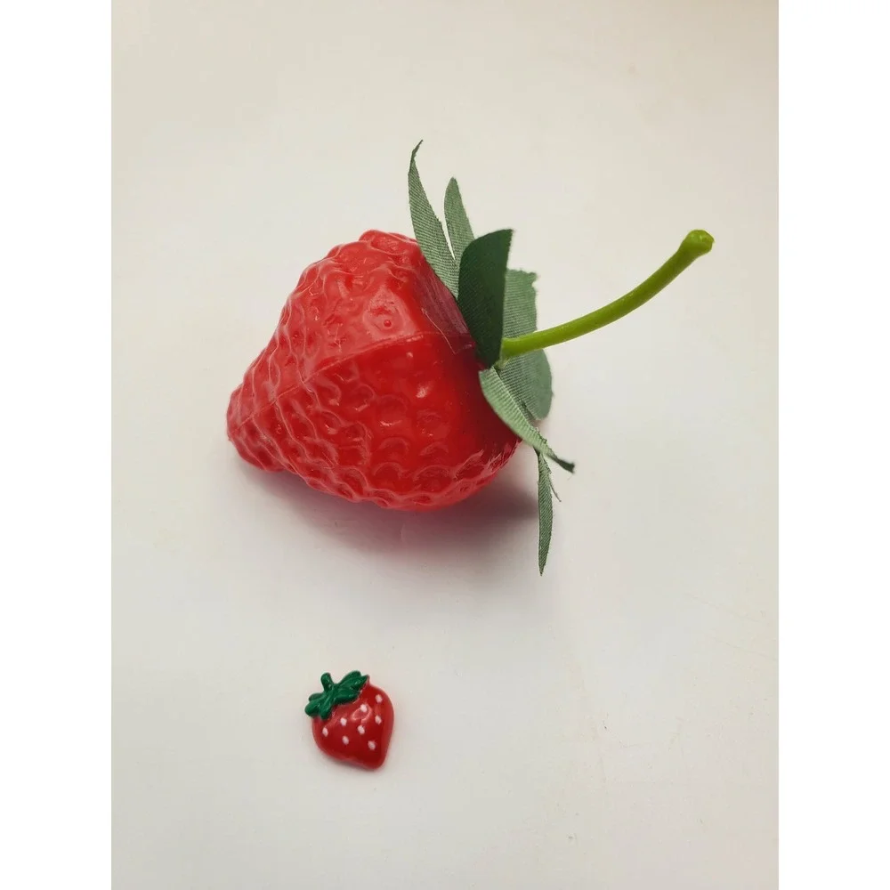 Ultimate Faux Strawberry Lot: 50+ Decorative Berries & Tiny Accents